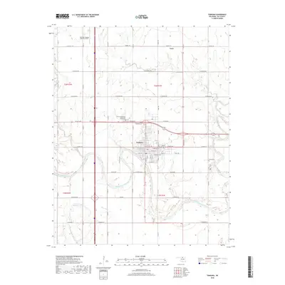 2018 Map of Tonkawa, 2018 Print