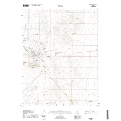 2018 Map of Tonopah, 2018 Print