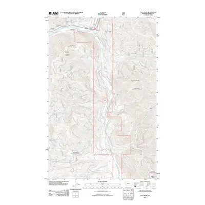 2011 Map of Tony Peak, 2011 Print