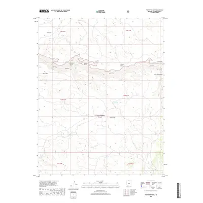 2018 Map of Toothpick Ridge, 2018 Print