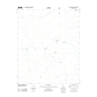 2012 Map of Topatopa Mountains, 2012 Print