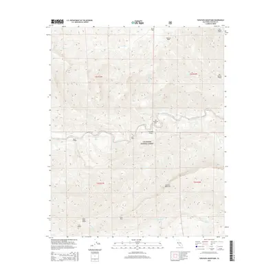 2015 Map of Topatopa Mountains, 2015 Print
