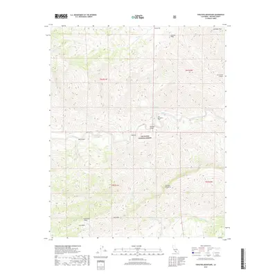 2018 Map of Topatopa Mountains, 2018 Print