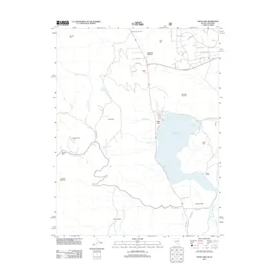 2012 Map of Topaz Lake, 2012 Print