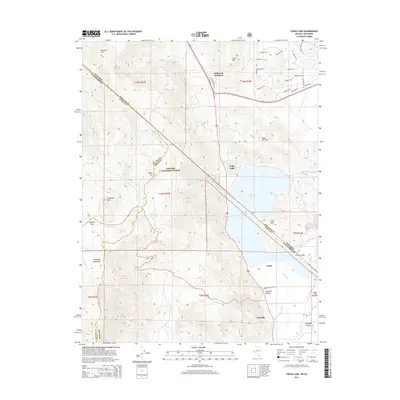2014 Map of Topaz Lake, 2014 Print
