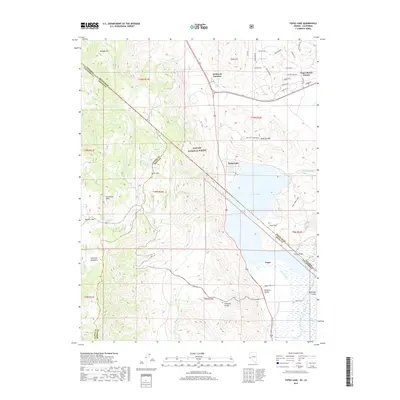 2018 Map of Topaz Lake, 2018 Print