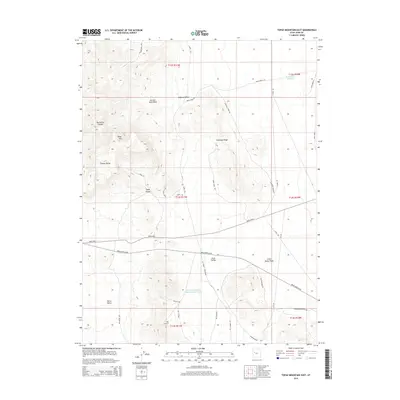 2014 Map of Topaz Mountain East, 2014 Print