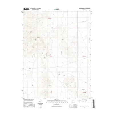 2017 Map of Topaz Mountain East, 2017 Print
