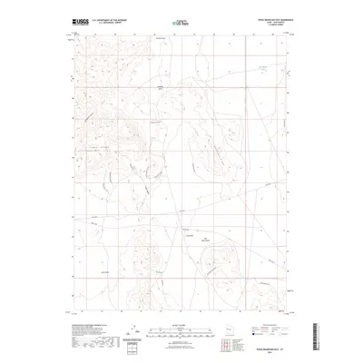 2023 Map of Topaz Mountain East, 2023 Print
