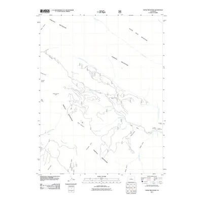 2011 Map of Topaz Mountain, 2011 Print