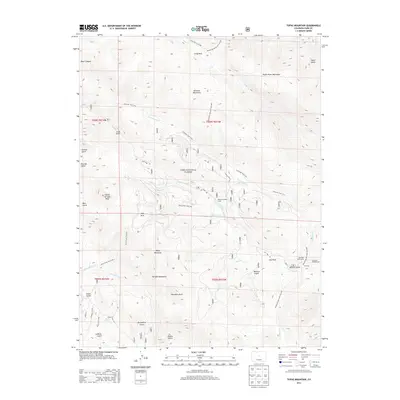 2013 Map of Topaz Mountain, 2013 Print