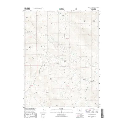 2016 Map of Topaz Mountain, 2016 Print
