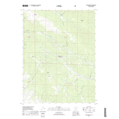 2019 Map of Topaz Mountain, 2019 Print