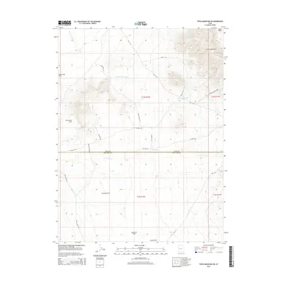 2014 Map of Topaz Mountain SW, 2014 Print