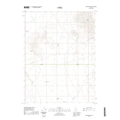 2020 Map of Topaz Mountain SW, 2020 Print