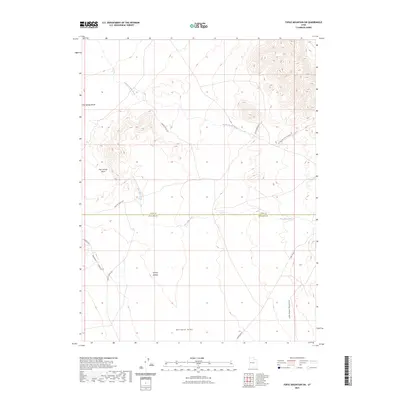 2023 Map of Topaz Mountain SW, 2023 Print