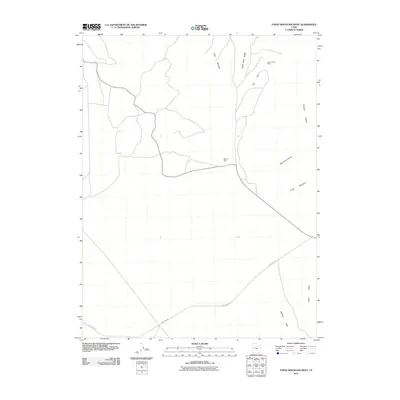 2011 Map of Topaz Mountain West, 2011 Print