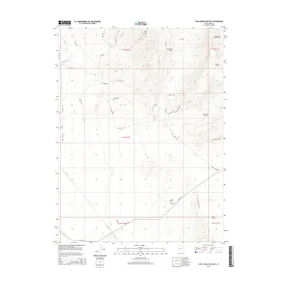 2014 Map of Topaz Mountain West, 2014 Print