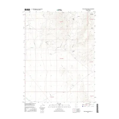 2017 Map of Topaz Mountain West, 2017 Print
