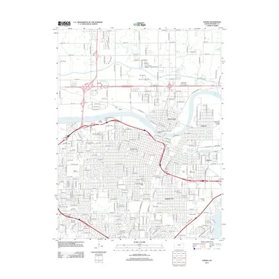 2012 Map of Topeka, 2012 Print