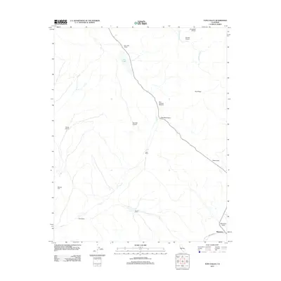 2012 Map of Topo Valley, 2012 Print