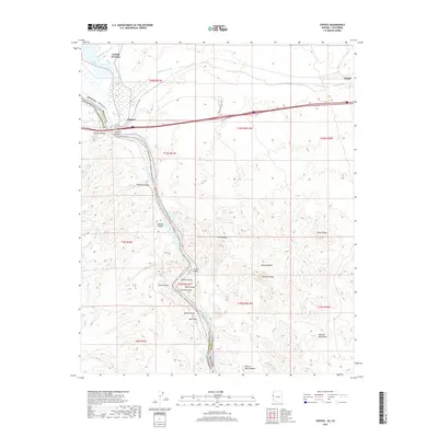 2018 Map of Topock, 2018 Print