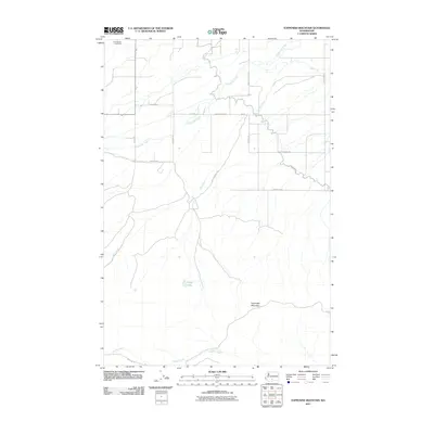2011 Map of Toppenish Mountain, 2011 Print