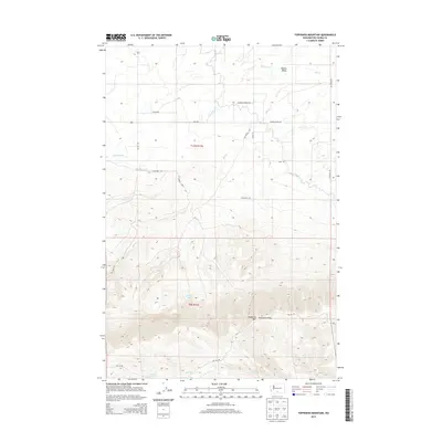 2013 Map of Toppenish Mountain, 2013 Print