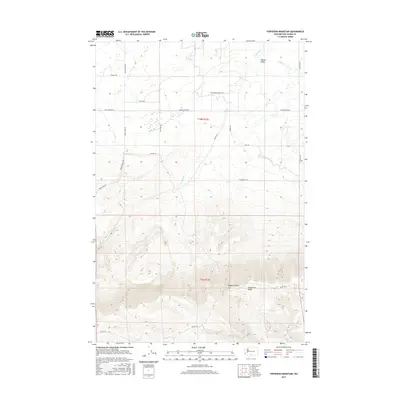 2017 Map of Toppenish Mountain, 2017 Print