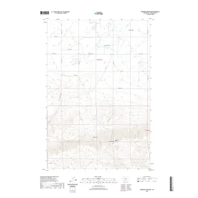 2020 Map of Toppenish Mountain, 2020 Print