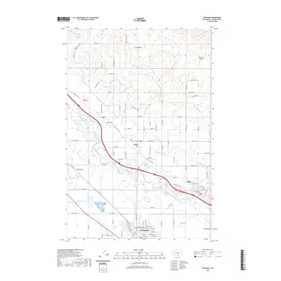 2020 Map of Toppenish, 2020 Print