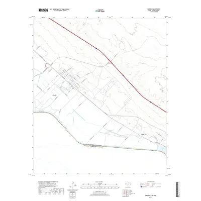 2019 Map of Tornillo, 2019 Print