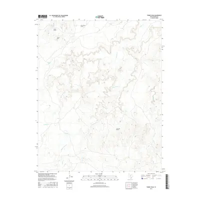 2016 Map of Torrey Peak, 2016 Print