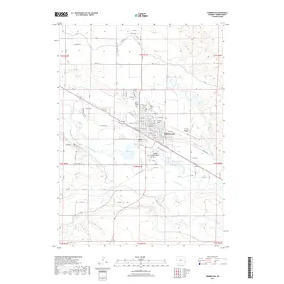 2017 Map of Torrington, 2017 Print