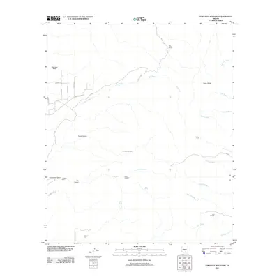 2011 Map of Tortolita Mountains, 2011 Print