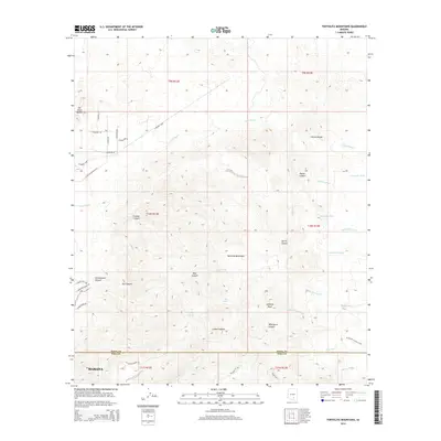 2014 Map of Tortolita Mountains, 2014 Print