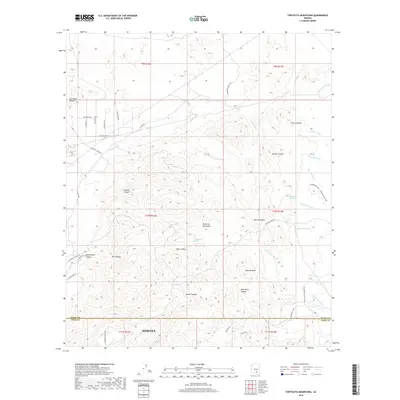 2018 Map of Tortolita Mountains, 2018 Print