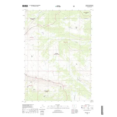 2018 Map of Tosi Peak, 2018 Print