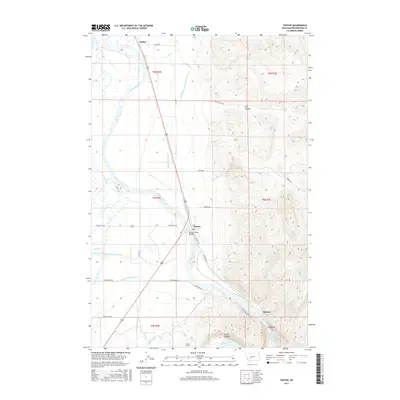 2017 Map of Toston, 2017 Print