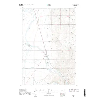 2020 Map of Toston, 2020 Print