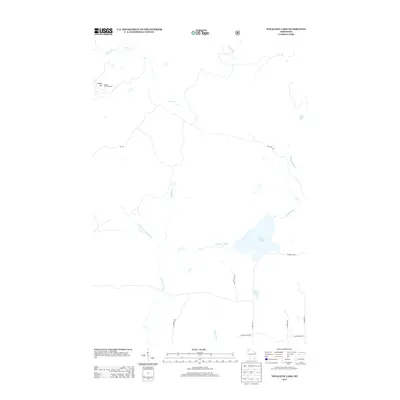2013 Map of Totagatic Lake, 2013 Print