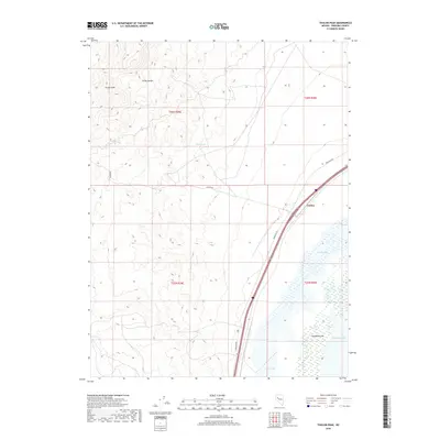 2018 Map of Toulon Peak, 2018 Print