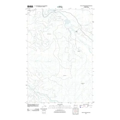 2011 Map of Toutle Mountain, 2011 Print