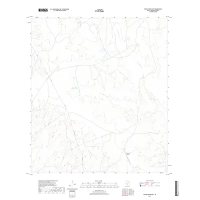 2019 Map of Tovar Creek East, 2019 Print