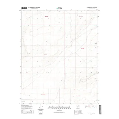 2014 Map of Tovar Mesa West, 2014 Print