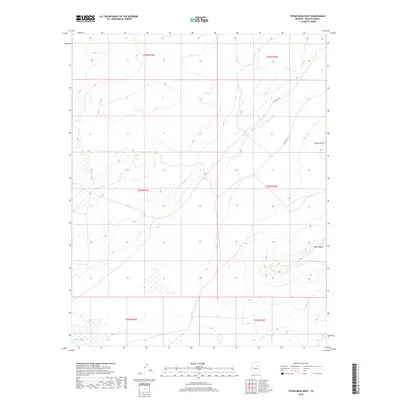 2018 Map of Tovar Mesa West, 2018 Print