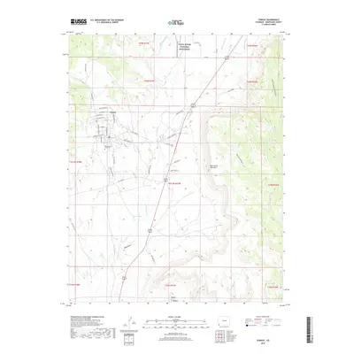 2019 Map of Towaoc, 2019 Print