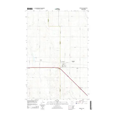 2014 Map of Tower City, 2014 Print