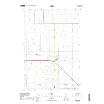2017 Map of Tower City, 2017 Print