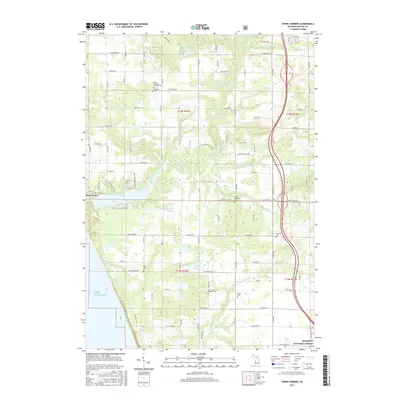 2017 Map of Town Corners, 2017 Print